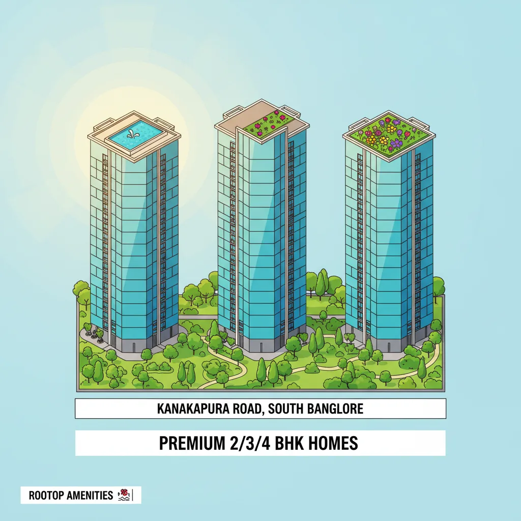 Purva Heritage Video - Modern luxury high-rise residential apartment complex with 27 floors