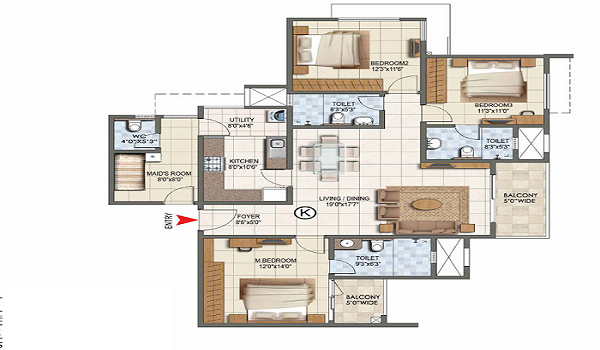 Purva Heritage Floor Plans