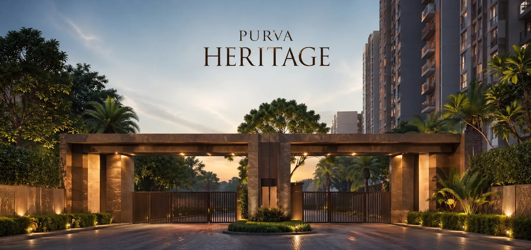 Purva Heritage Entrance View Purva Heritage Entrance View